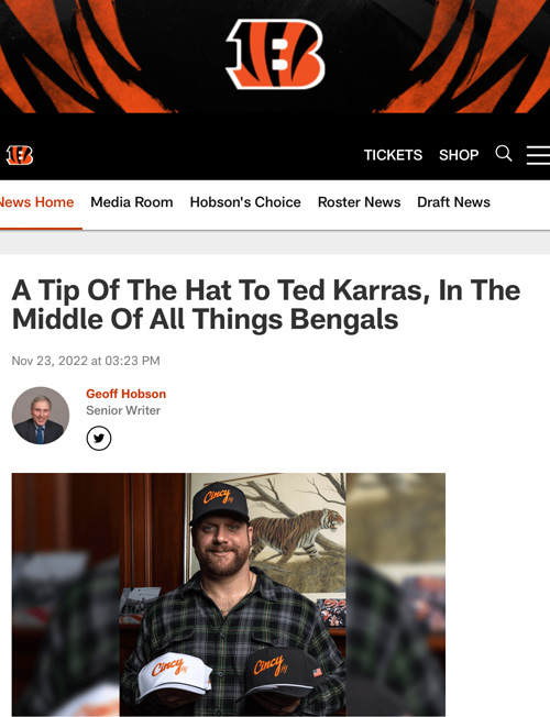 Cincy Hat, Bengals, Cincinnati, Ohio