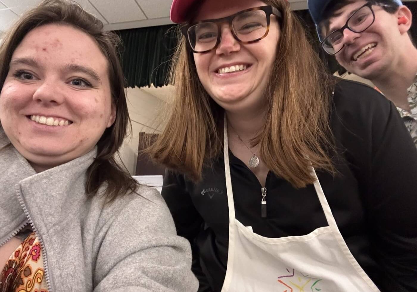 Participants at a Merici Kitchen cooking class